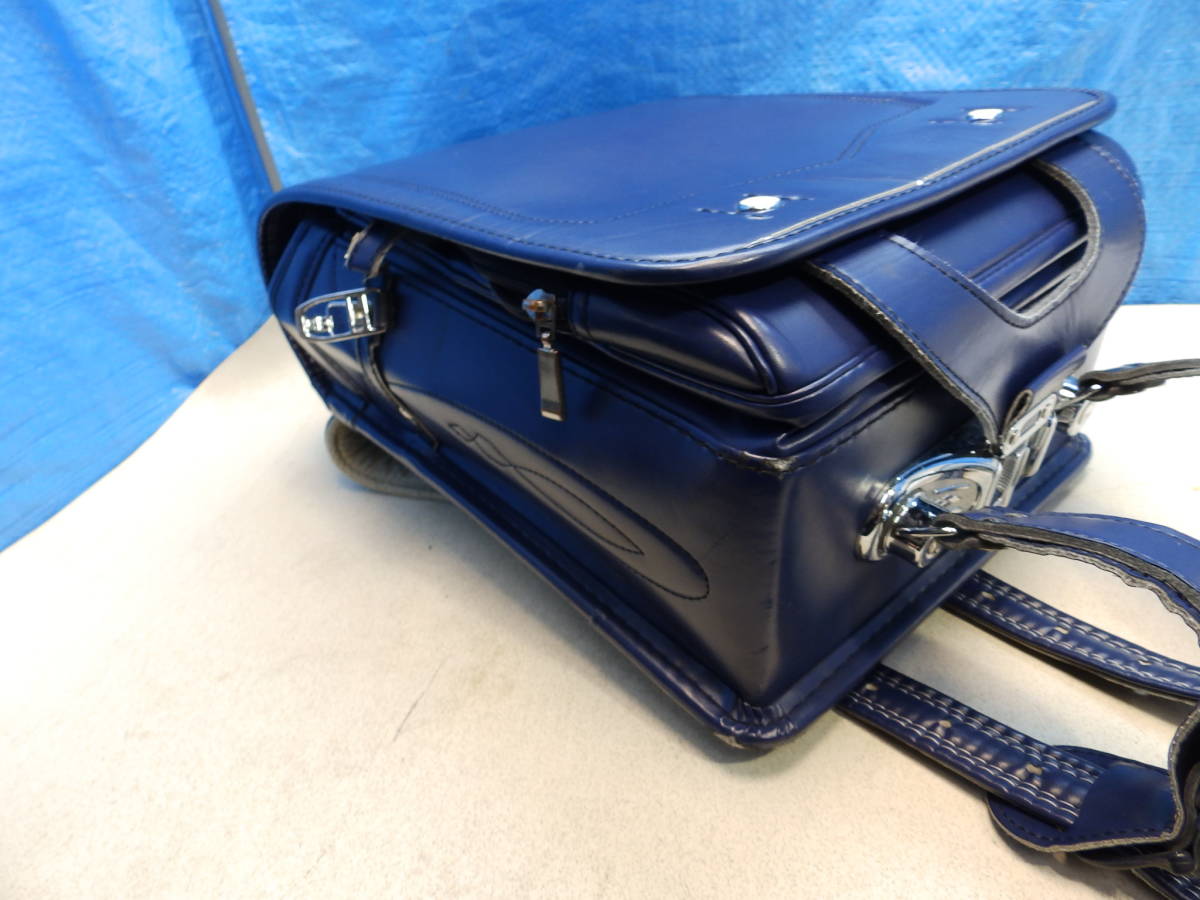 0-4 man knapsack navy blue color 37cmX26cmX17cm used!