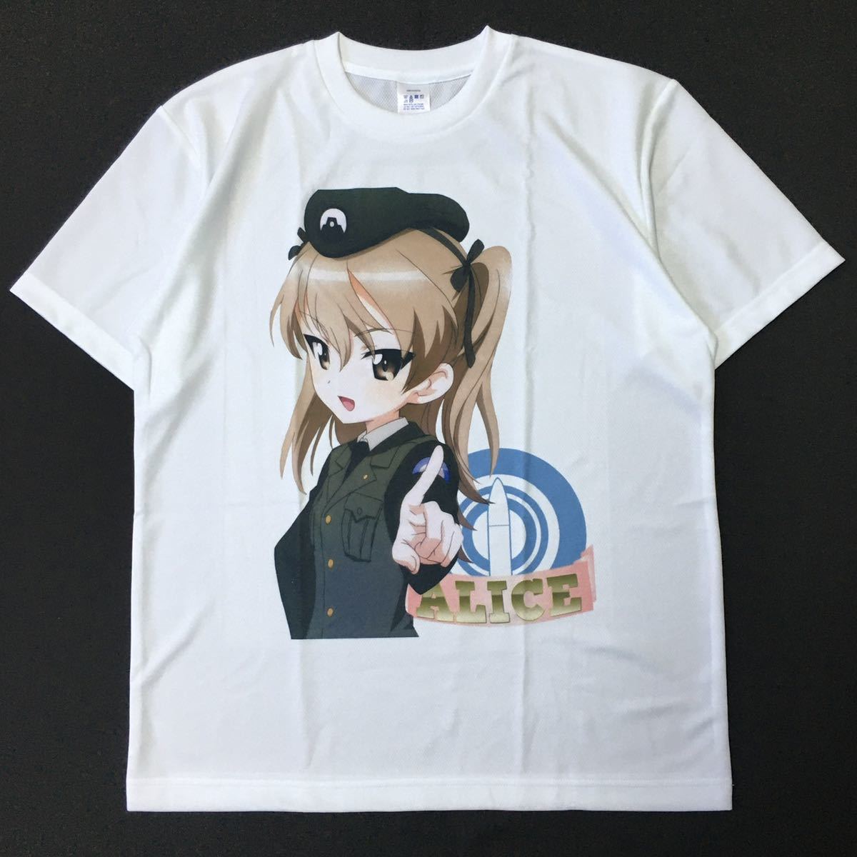 [ ポリエステル 100% ] ガールズ&パンツァー 島田愛里寿 半袖 白 tシャツ ガルパン ALICE アリス テレビ アニメ カラー グラフィック_画像1