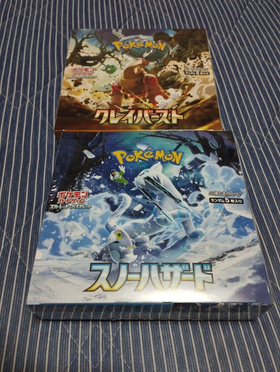 ポケモンカード クレイバースト スノーハザード シュリンク付き 2box