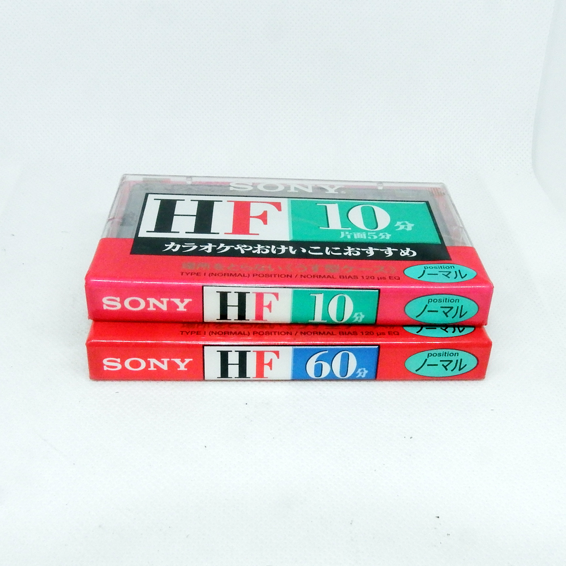 M0434 Sony cassette tape HF10 HF60 2 pcs set 