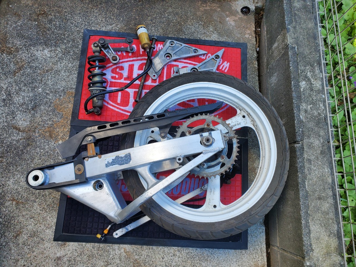 R1-Z 3XC TZR250 3MA スイングアーム リアホイール リヤ回り流用 R1-Z 3XC TZR250 3MA スイングアーム リアホイール リヤ回り流用