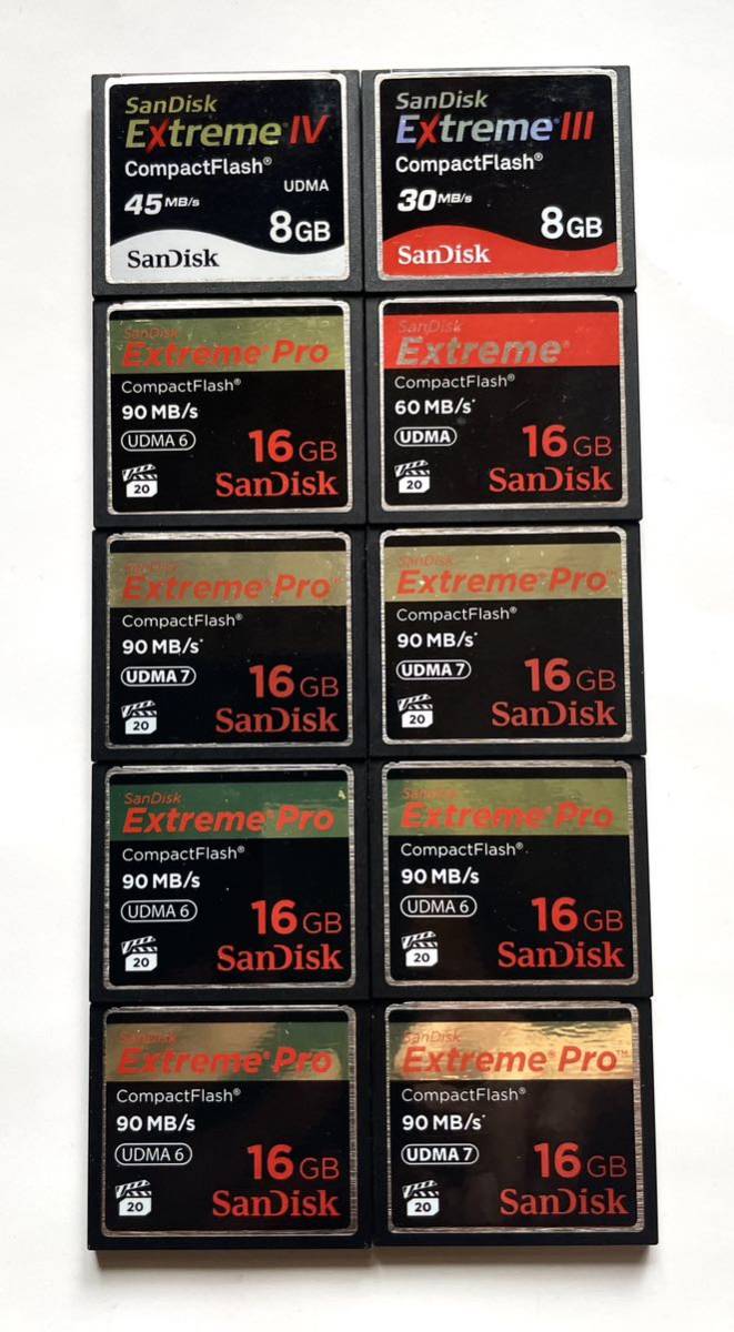 SanDisk CFカード　全部で10枚_画像1