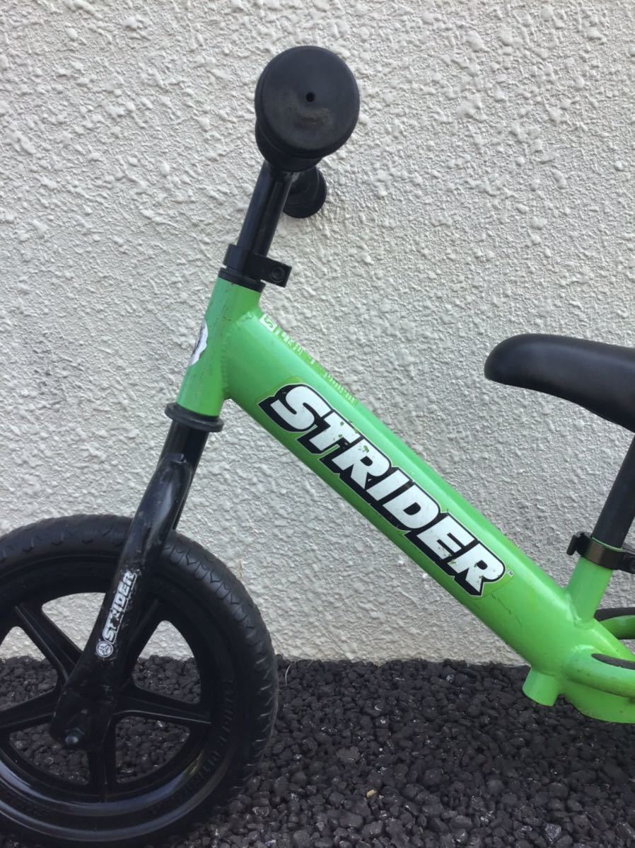 ストライダー STRIDER バランスバイク ペダルなし自転車　グリーン_画像3