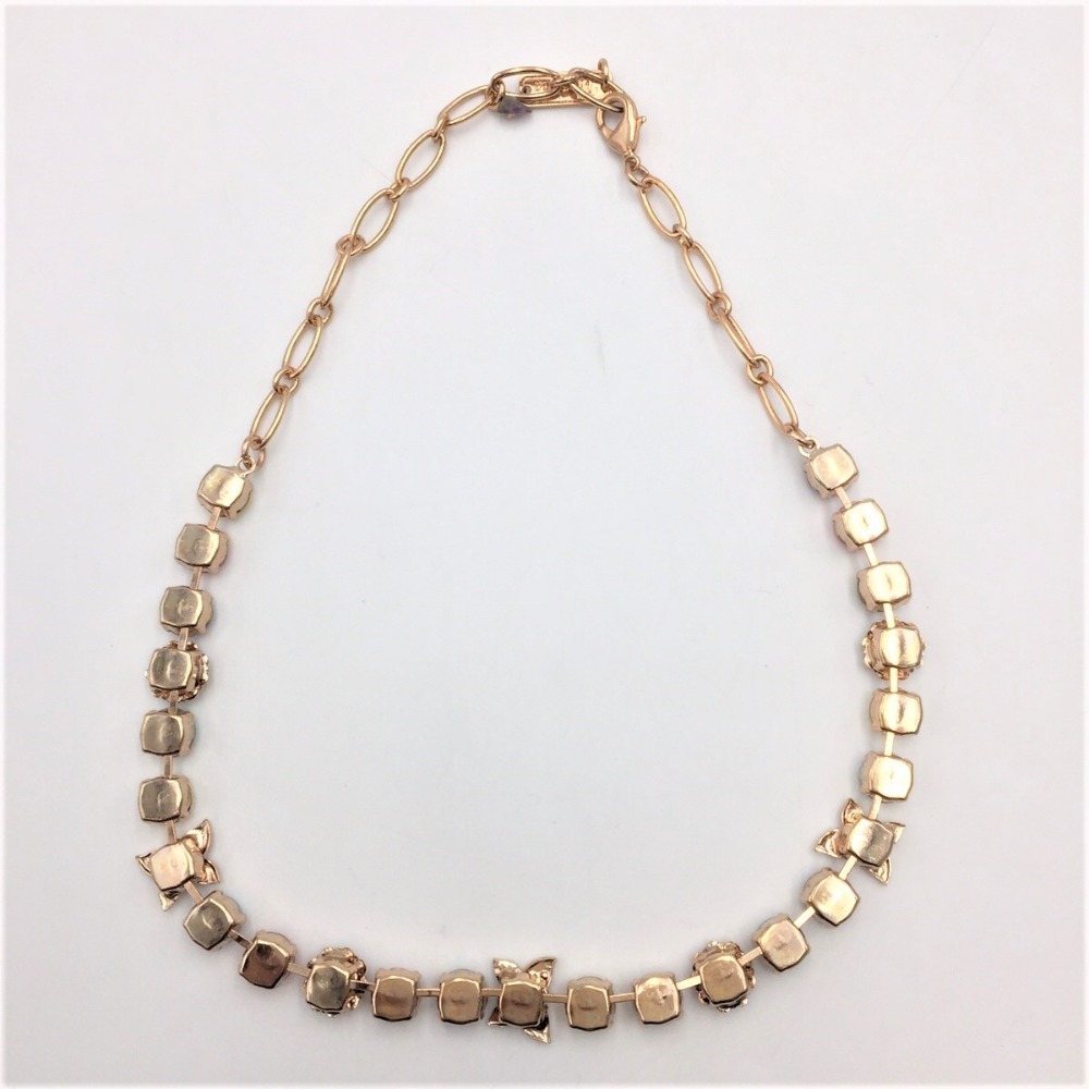 ネックレス マルチカラー フラワー×バタフライ お花×蝶々 美品