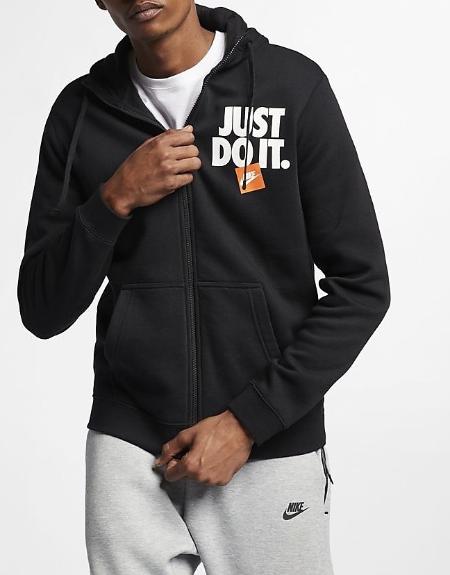 NIKE JDI スウェット パーカー パンツ セットアップ 黒 L (C) ナイキ JUST DO IT 上下セット 赤 オレンジ BOX AR2519-010 BV5100-010の画像7