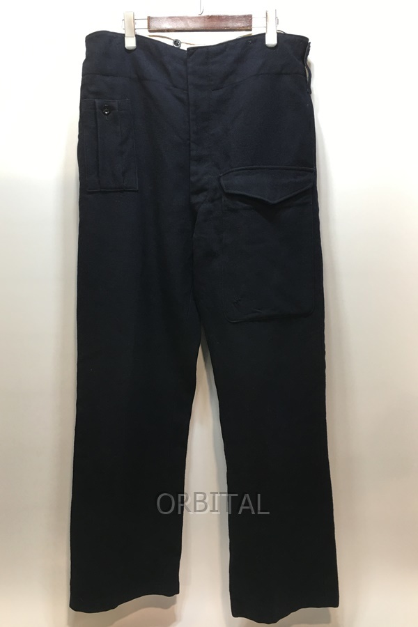 新作 ネイビー シルエット ビッグ 厚手 ワイド パンツ ミリタリー