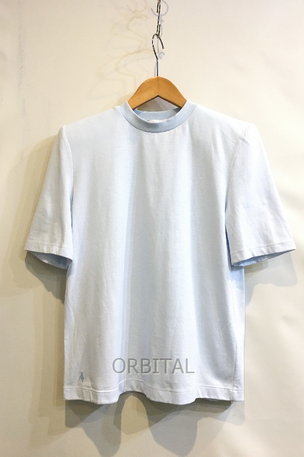 二子玉) The Attico ジ アティコ T-shirt with detachable pads ショルダーパッド Tシャツ ライトブルー S 美品