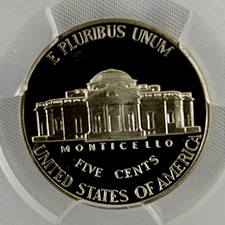 【PCGS69】　1997年　アメリカコイン　ジェファーソン大統領　5セント　PR69DCAM PCGS 94233.69_画像3