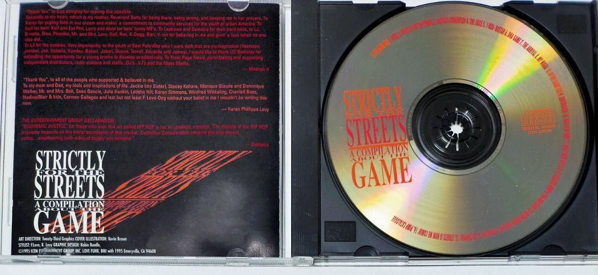 STRICTLY FOR THE STREETS A COMPILATION ABOUT THE GAME 黄金期95年コンピ