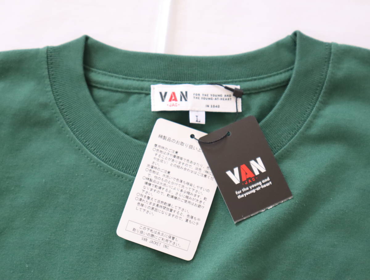 ★送料無料★未使用品★ ヴァンヂャケット　VAN JAC ★ 半袖Tシャツ ★sizeL　②_画像5