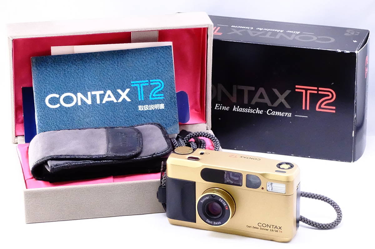 ジャンク】CONTAX コンタックス T2 チタン ゴールド Carl Zeiss Sonnar