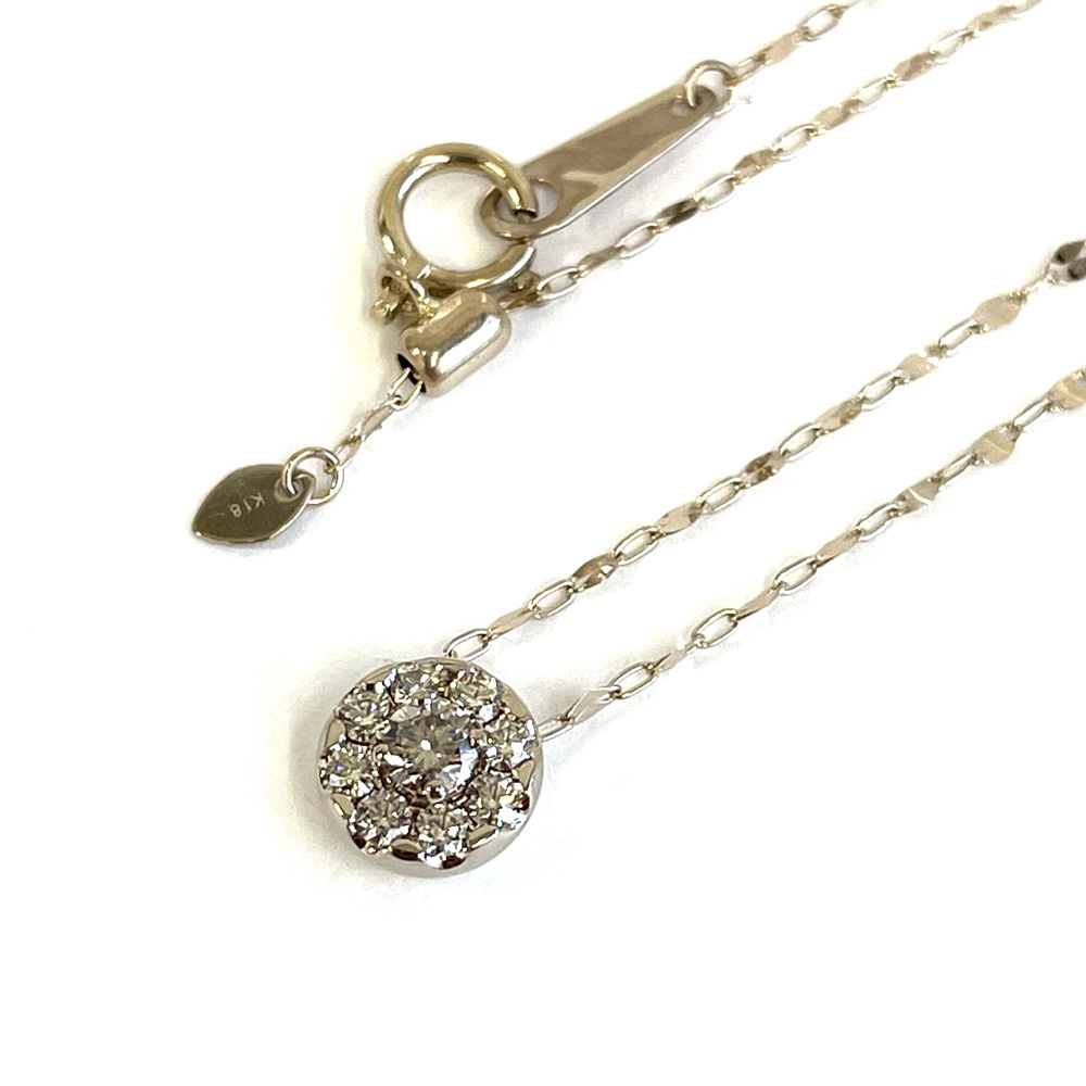 カシケイ Kashikey K18 ダイヤ ネックレス D 0.25ct ブラウンダイヤ
