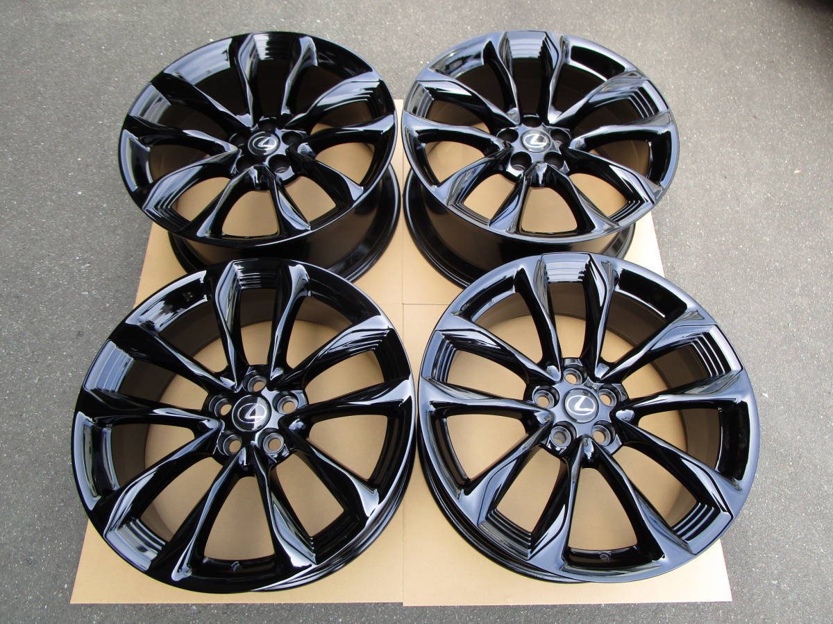 美品 鍛造 レクサス LC 純正 21インチ 8.5J +25 / 9.5J +25 PCD120 黒