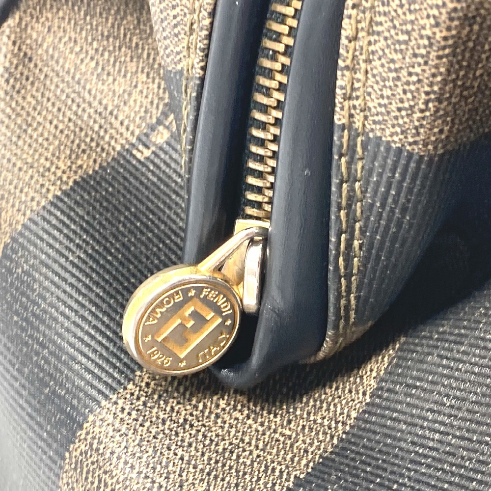 FENDI Fendi ручная сумочка pe can Mini 2WAY ручная сумочка сумка на плечо сумка "Boston bag" PVC/ кожа Brown женский [ б/у ]