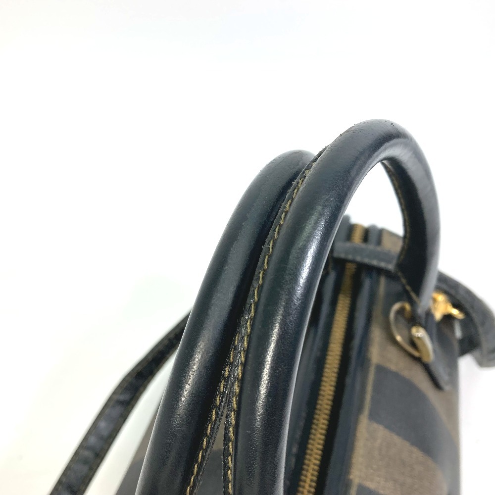 FENDI Fendi ручная сумочка pe can Mini 2WAY ручная сумочка сумка на плечо сумка "Boston bag" PVC/ кожа Brown женский [ б/у ]