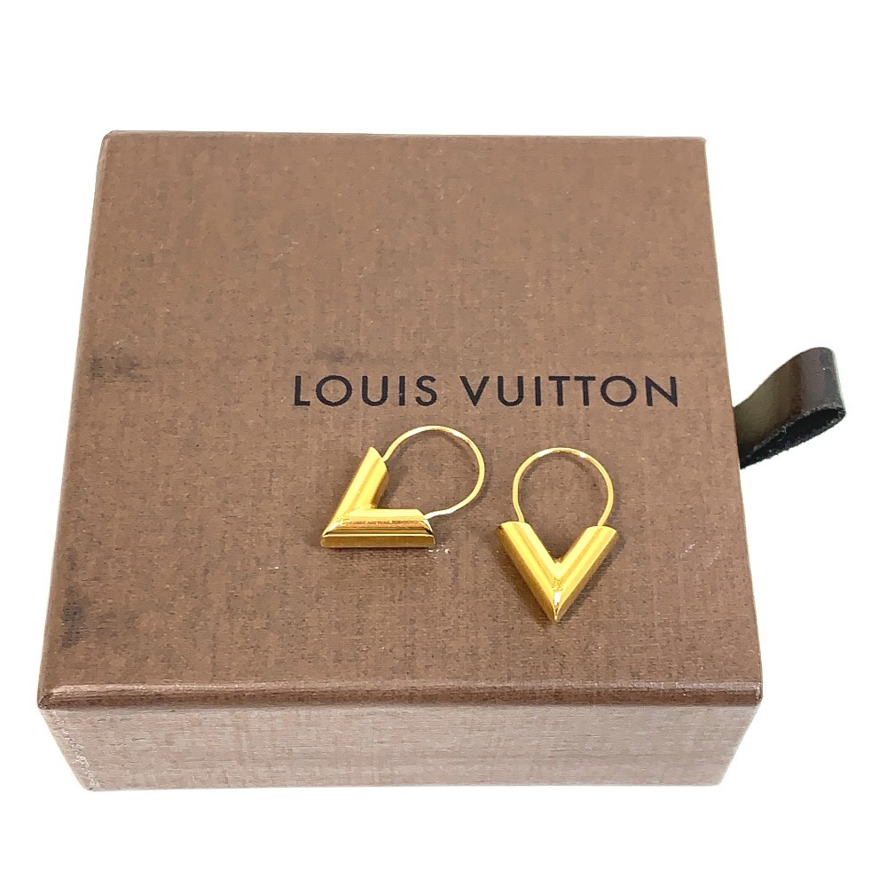 LOUIS VUITTON Earrings Fall in Love Heart GM LV Gold GP M00464