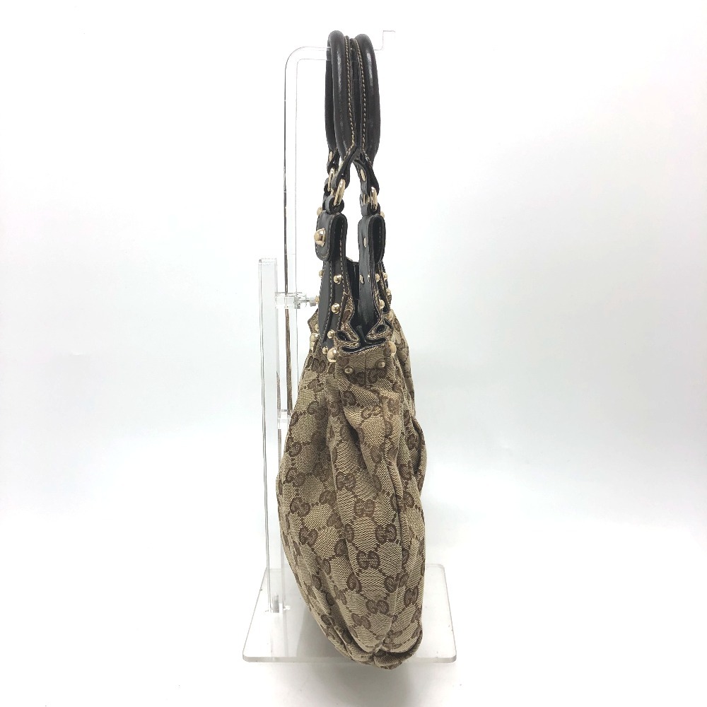 GUCCI グッチ 203624 GG スタッズ ハンドバッグ GGキャンバス/レザー