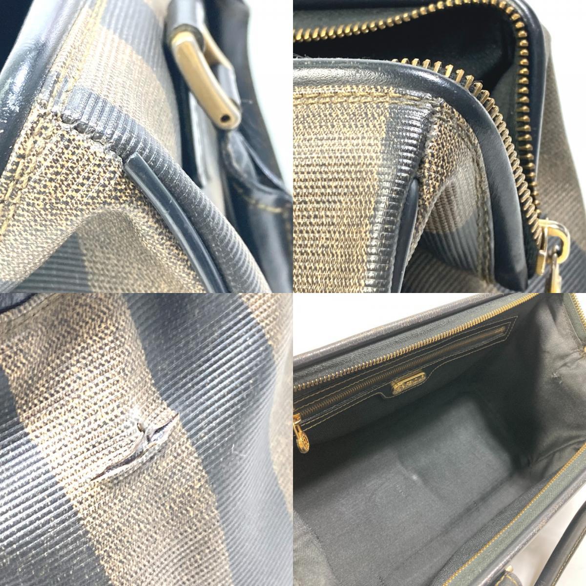 FENDI Fendi ручная сумочка pe can Mini 2WAY ручная сумочка сумка на плечо сумка "Boston bag" PVC/ кожа Brown женский [ б/у ]