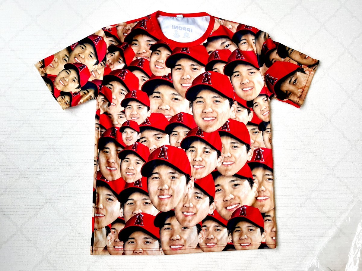 大谷翔平 顔だらけTシャツ 球場配布品 公式 オフィシャル|Yahoo 大谷翔平 顔だらけTシャツ 球場配布品 公式 オフィシャル|Yahoo