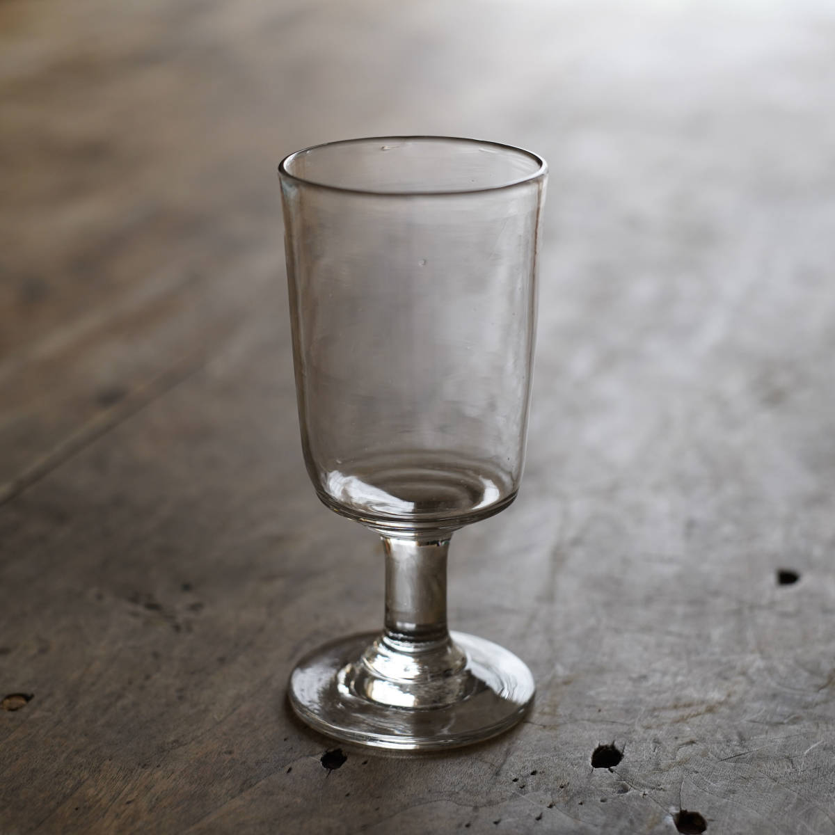1800年代 フランス 手吹きのビストログラス / アンティーク19世紀 古道具 硝子 ワイングラス ビアグラス ステムグラス ウォーターグラス B