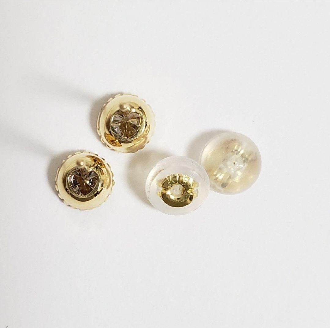 SALE テリ強✨キラキラ♡新品 K18YG✧︎天然ダイヤモンド スタッド