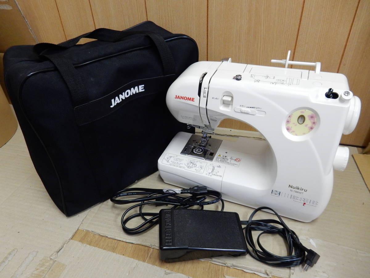 ヤフオク! - JANOME/ジャノメ 電子ミシン Nuikiru N-788WT MO