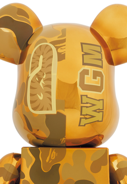 BE@RBRICK CAMO SHARK GOLD ゴールド1000% ベアブリック メディコム
