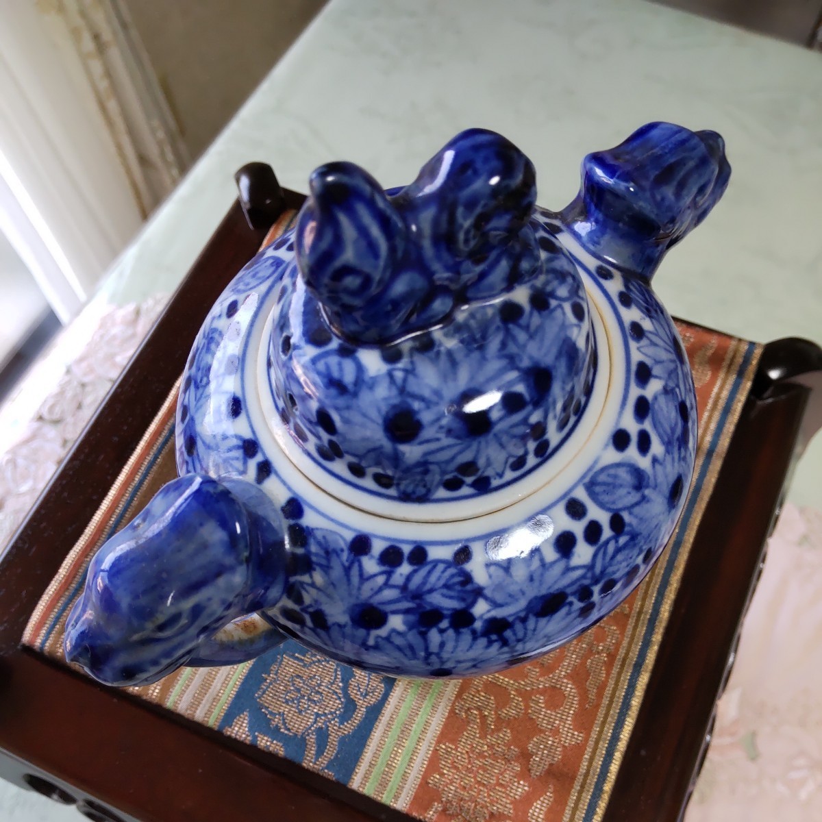  Kutani censer blue and white ceramics dragon . dragon chrysanthemum lion un- . length .. .. thing . except ... god dragon hand .. three pair beautiful goods antique 