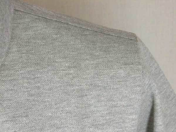 夏 クロコダイル 半袖・鹿子ワニマーク定番ポロシャツ グレー L_デオドラント/抗菌加工/鹿の子・日本製