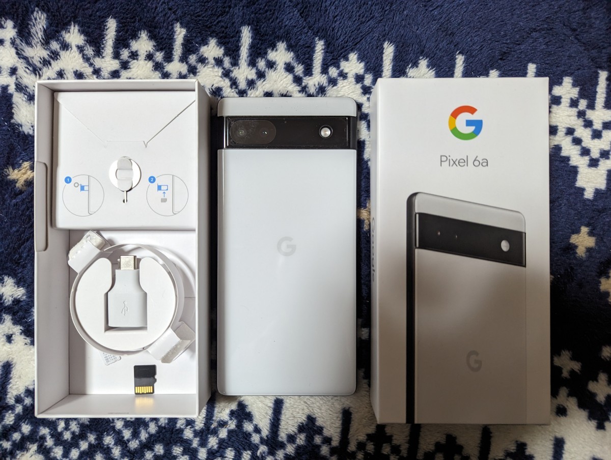新品同様】Google Pixel 6a ピクセル 6GB ストレージ128GB Chalk