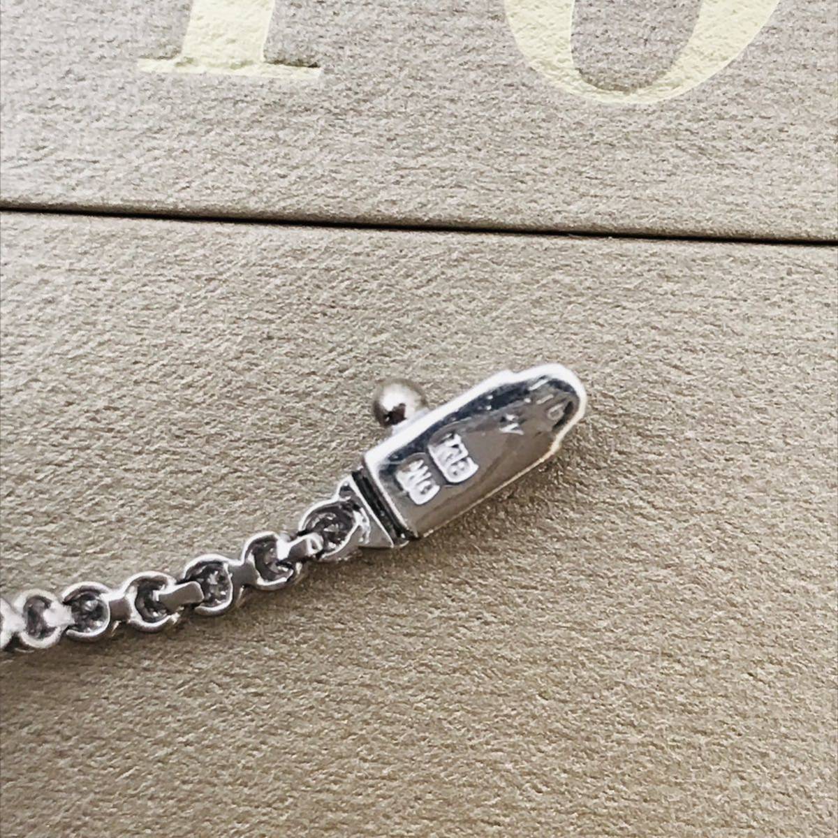 極美品 ポンテヴェキオ WG ダイヤブレスレット 1.10カラット 7g ダイヤ