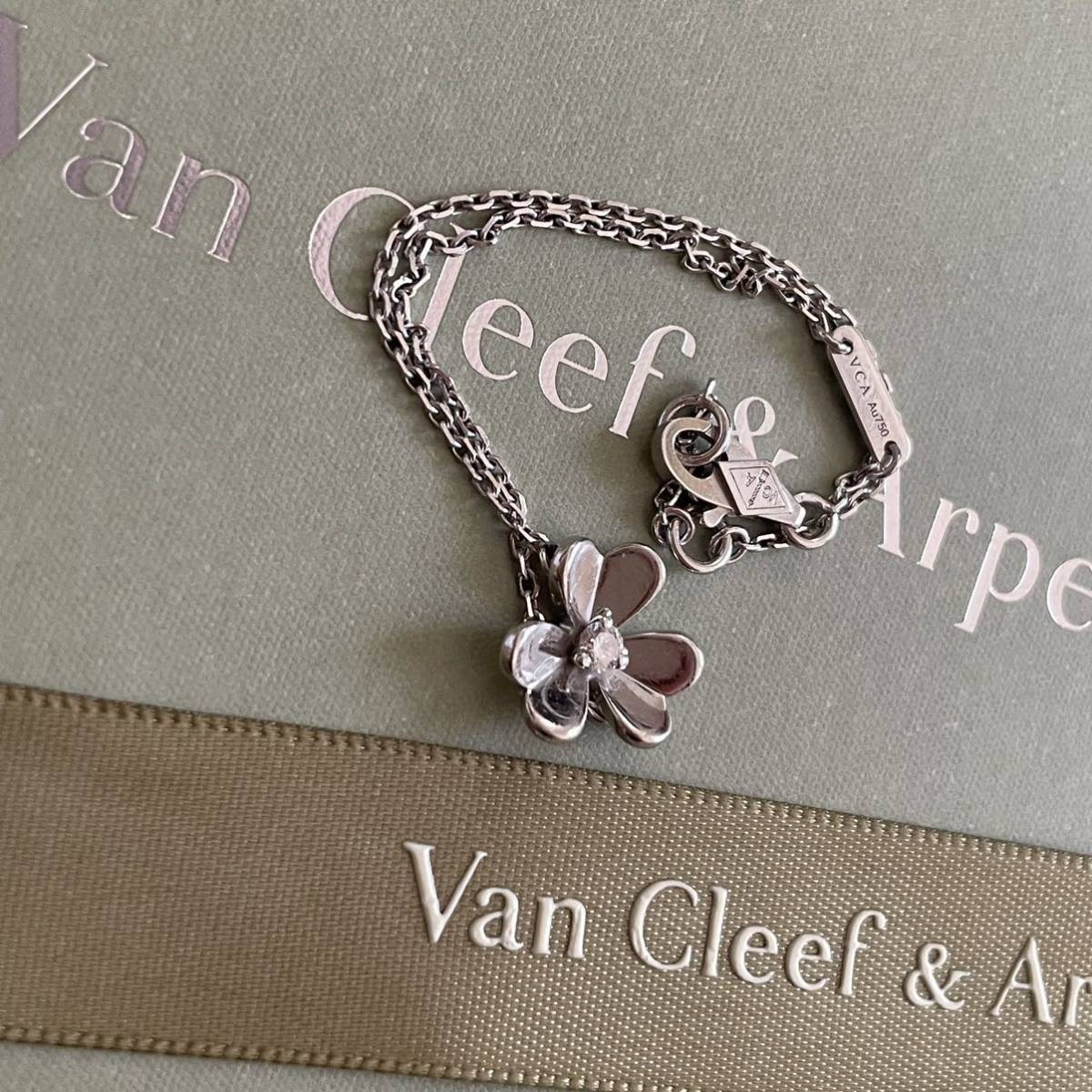  прекрасный товар Van Cleef & Arpels браслет flivoru Mini бриллиант 