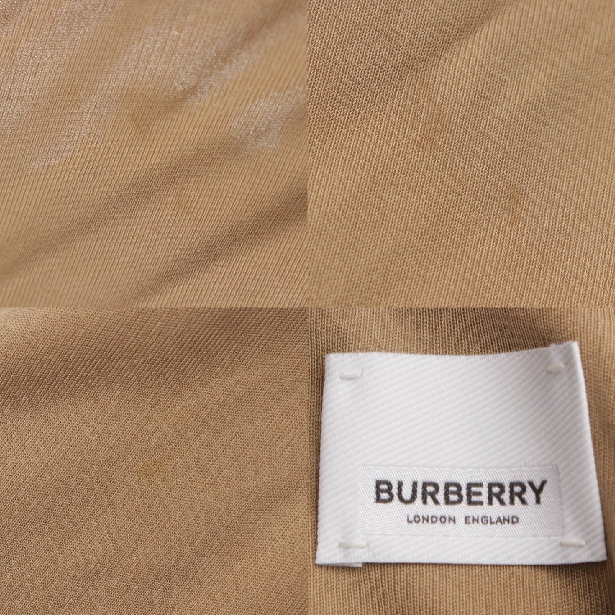 【バーバリー ロンドン】Burberry London　ビスコース ジャージー ラップコート アウター 8017242 ベージュ 36 178572_画像8