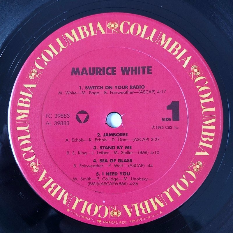 LP/ MAURICE WHITE / SAME / US盤 COLUMBIA FC39883 30405S_画像3