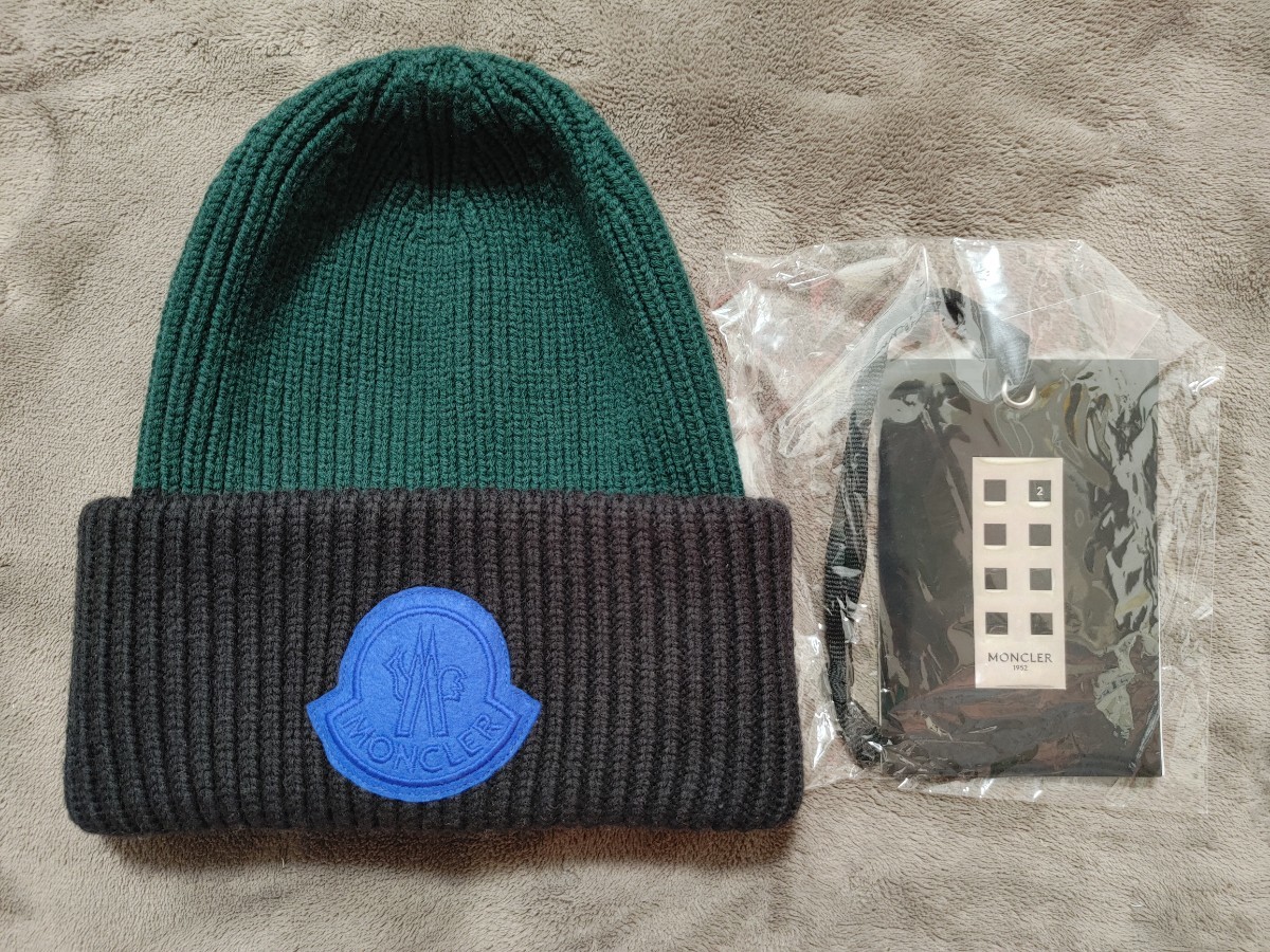 新品 モンクレール フラグメント ニットキャップ ニット帽 ビーニー