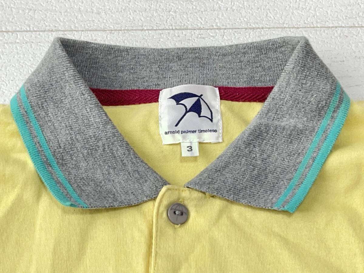 * free shipping * arnold palmer timeless Arnold Palmer time less old clothes polo-shirt with short sleeves men's 3 Great ps used prompt decision 