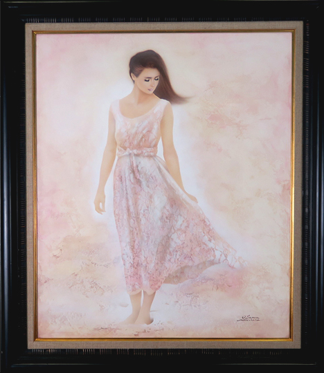  middle ..( manner F20 number ) oil painting . genuine work guarantee Acre