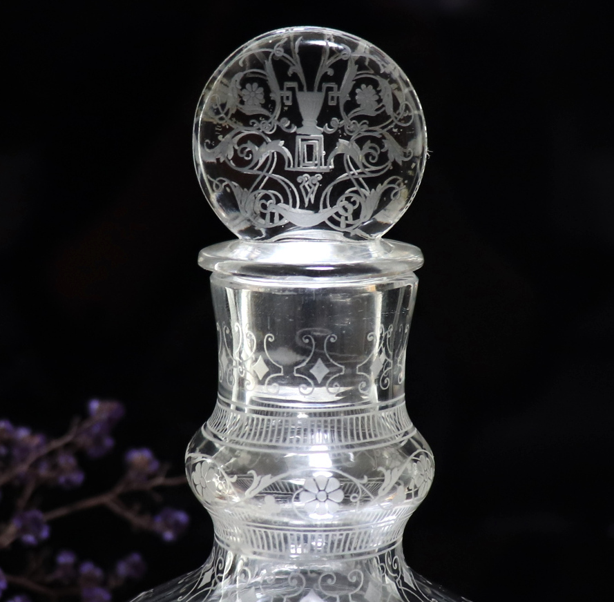 オールド・バカラ (BACCARAT) 最高級 アラベスク文様 レアサイズ 大型