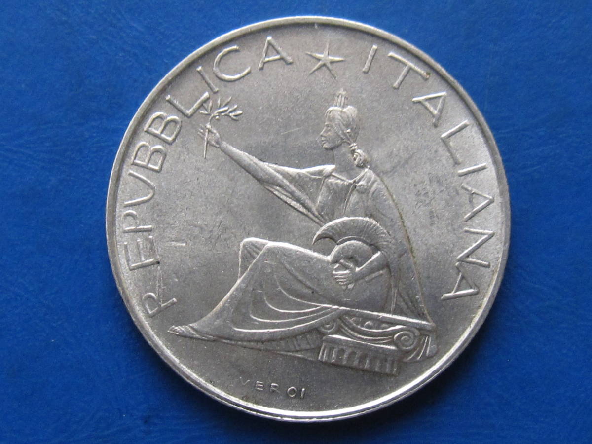 ☆外国コイン【1961年イタリア500リレ銀貨:イタリア統一100周年記念