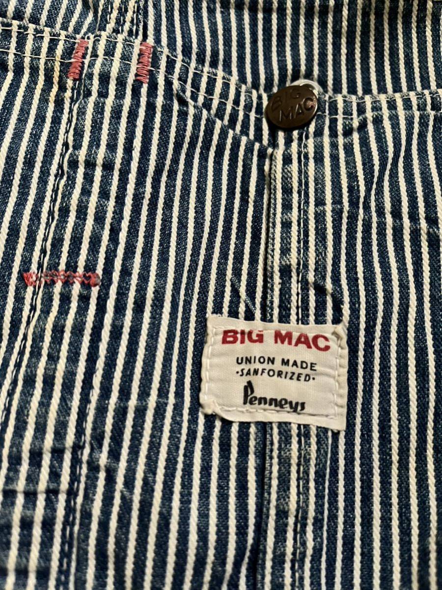 卸売 BICMAC ビッグマック ヒッコリーオバーオール60年代60sヒッコリー