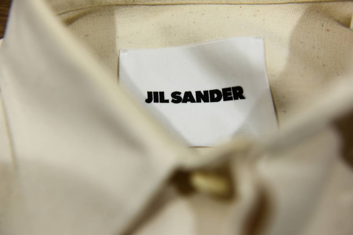 JIL SANDER 2020SS スタッフシャツ半袖 生成り サイズ38 ジルサンダー 