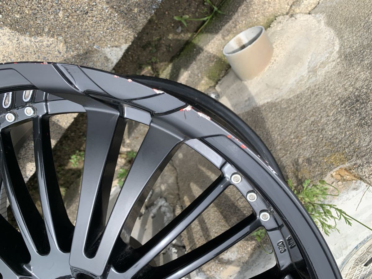エバニュー Euro max DESIGN ブラック 22インチ クライスラー300など