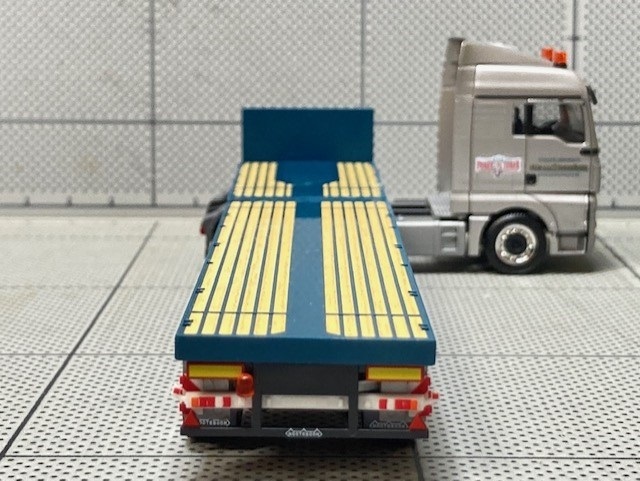 1/87 Herpa MAN TGX XLX w/Teletrailer Semitrailer &#34;Ewald Schneider Power Tower&#34;