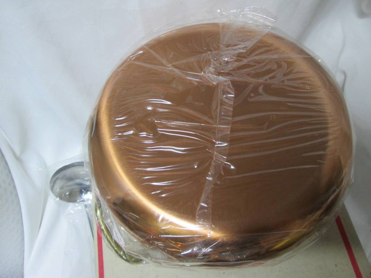 純銅製 カレー＆シチューポット２３cm ガラス蓋付 鍋 クリヤマの画像6