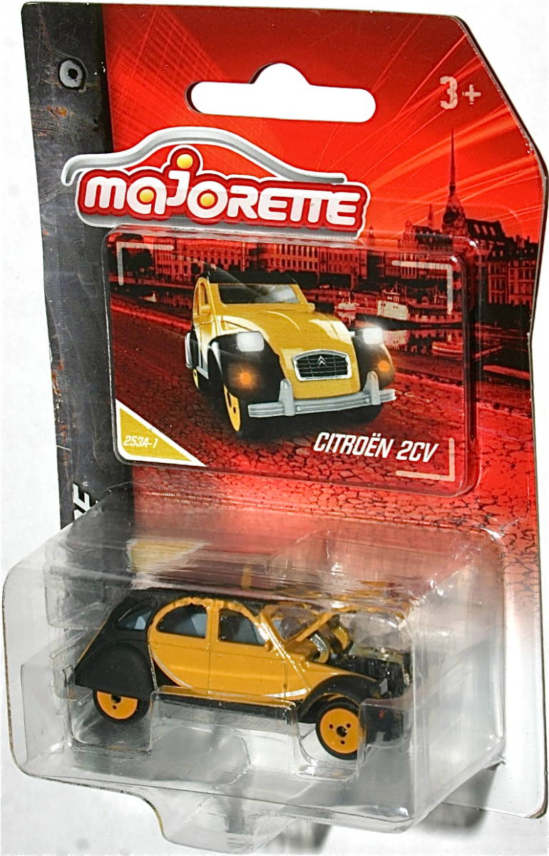 海外版マジョレット シトロエン 2CV Citroen イエロー/ブラック Majorette 3インチ ミニカー_画像1