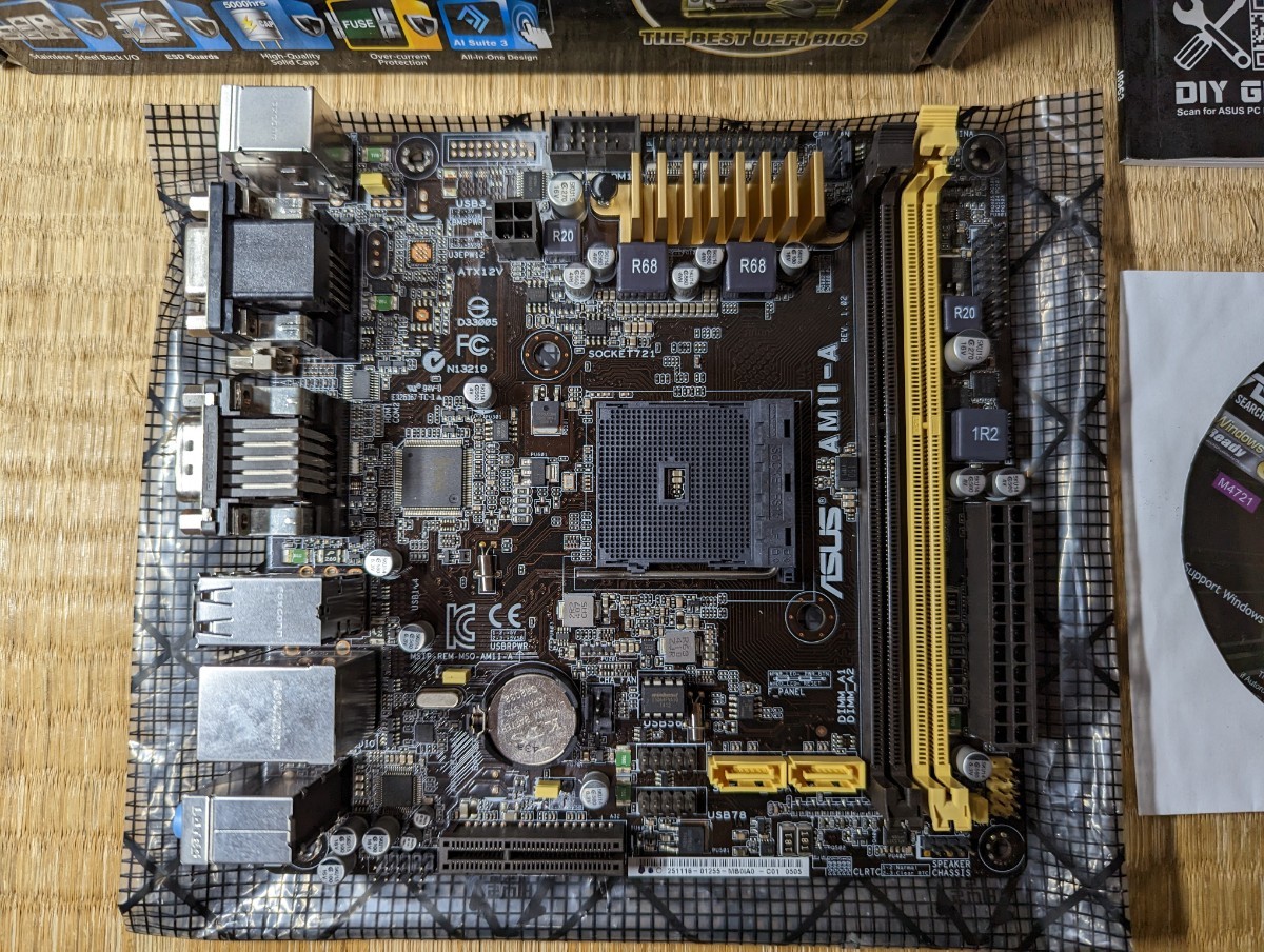 ASUS AM1I-A Scoket AM1 Mini-ITX 中古_画像2