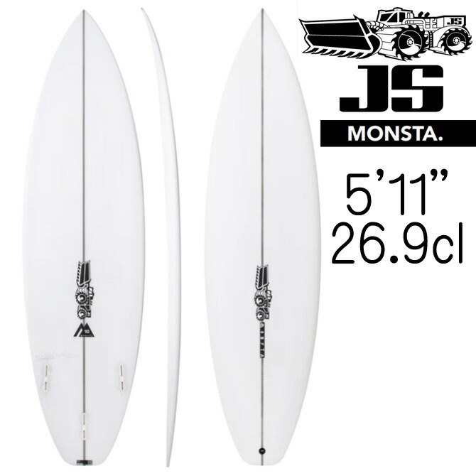 JS サーフボード モンスタ10 モデル 5'11×18 5/8×2 5/16 26.9L / JS Industries Monsta10 Model js-m10-511b