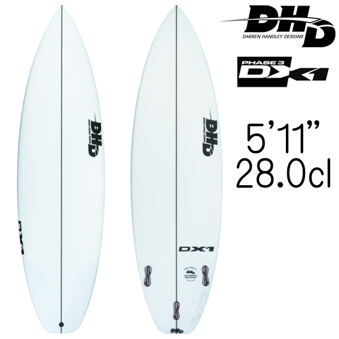 【JPN正規品】 DHD サーフボード ディーエックス1 フェーズ3 モデル 5'11×19 ×2 3/8 28.0L / DHD DX-1 Phase3 Model