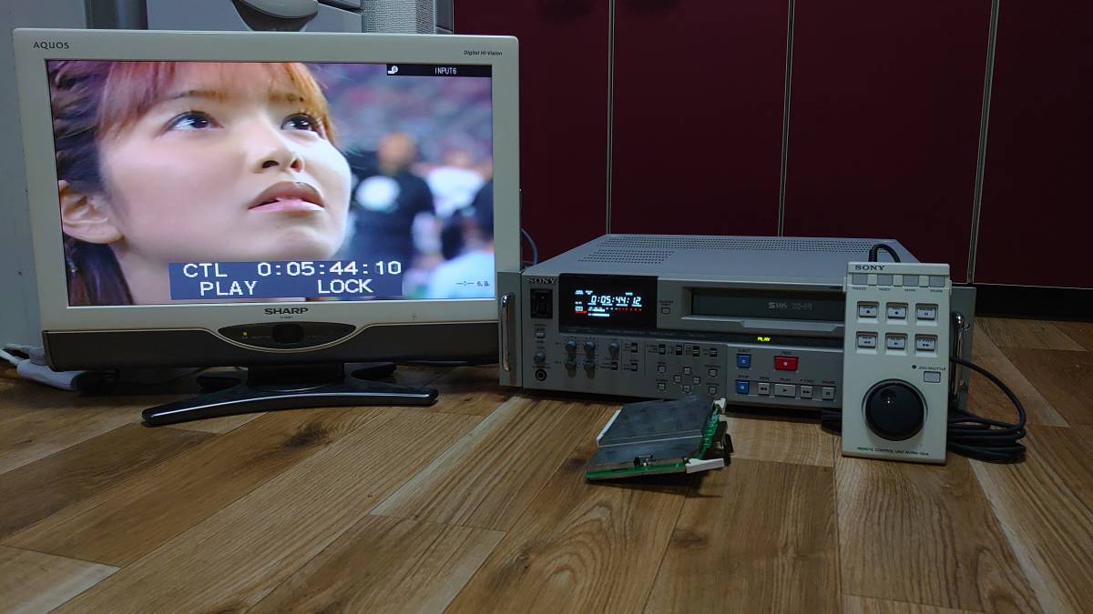 〇SONY SVO-5800【ソニー/ビデオカセットレコーダー/S-VHS/再生確認