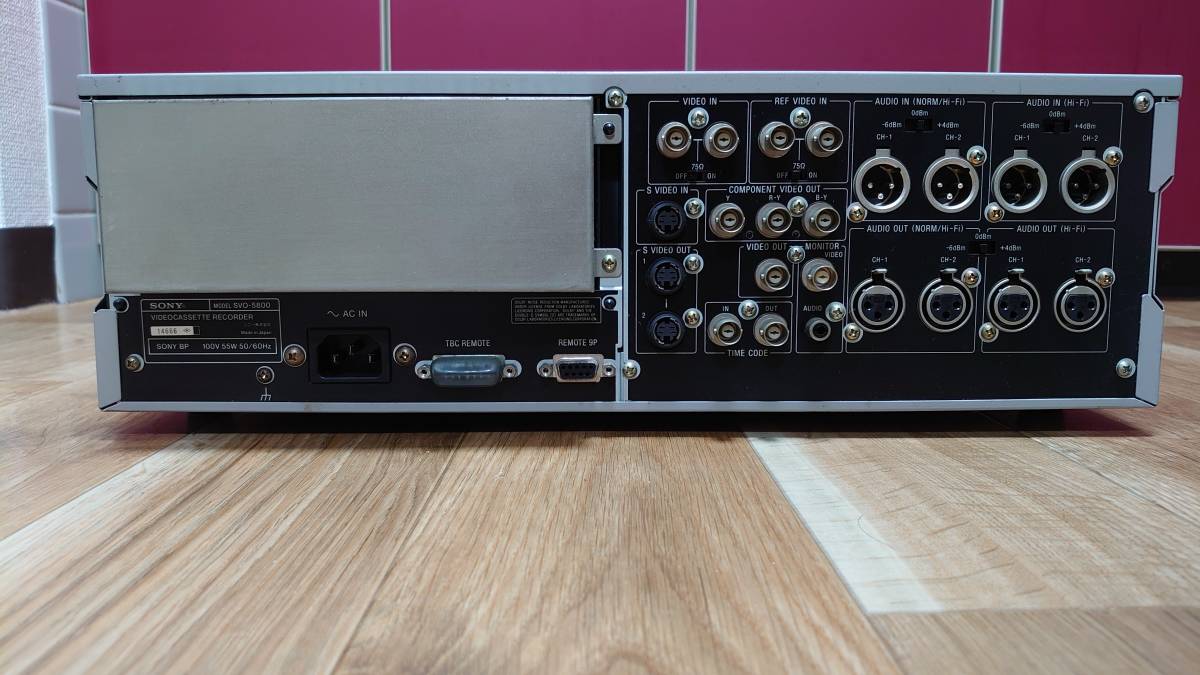 〇SONY SVO-5800【ソニー/ビデオカセットレコーダー/S-VHS/再生 〇SONY SVO-5800【ソニー/ビデオカセットレコーダー/S-VHS/再生